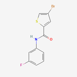 molecular formula C11H7BrFNOS B4431245 4-bromo-N-(3-fluorophenyl)-2-thiophenecarboxamide 