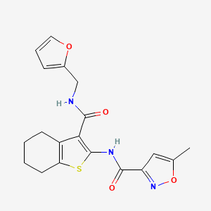 N-(3-{[(2-furylmethyl)amino]carbonyl}-4,5,6,7-tetrahydro-1-benzothien-2-yl)-5-methyl-3-isoxazolecarboxamide