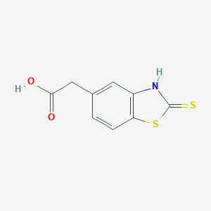 B044313 5-Carboxymethyl-2-thioxo-2,3-dihydrobenzothiazole CAS No. 121942-09-4