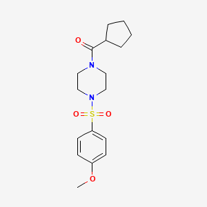 1-(cyclopentylcarbonyl)-4-[(4-methoxyphenyl)sulfonyl]piperazine