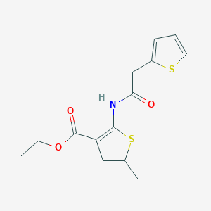 ethyl 5-methyl-2-[(2-thienylacetyl)amino]-3-thiophenecarboxylate