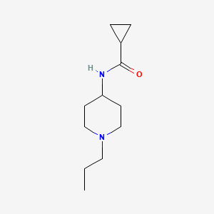 molecular formula C12H22N2O B4431311 N-(1-propyl-4-piperidinyl)cyclopropanecarboxamide 