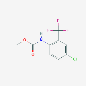 molecular formula C9H7ClF3NO2 B4431323 methyl [4-chloro-2-(trifluoromethyl)phenyl]carbamate 