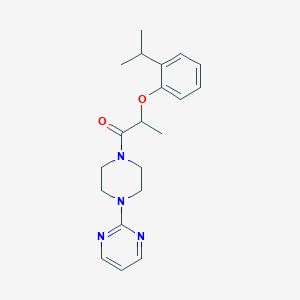 2-{4-[2-(2-isopropylphenoxy)propanoyl]-1-piperazinyl}pyrimidine