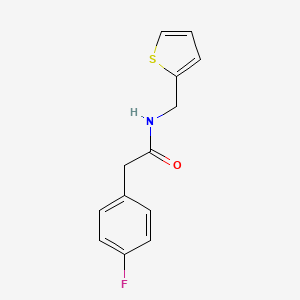 molecular formula C13H12FNOS B4431336 2-(4-fluorophenyl)-N-(2-thienylmethyl)acetamide 