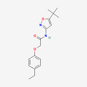 molecular formula C17H22N2O3 B4431376 N-(5-tert-butyl-3-isoxazolyl)-2-(4-ethylphenoxy)acetamide 