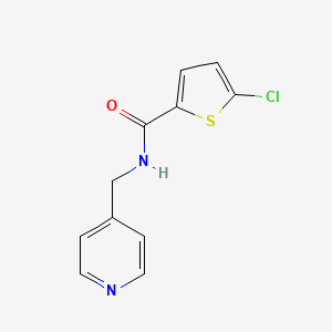 molecular formula C11H9ClN2OS B4431391 5-chloro-N-(4-pyridinylmethyl)-2-thiophenecarboxamide 