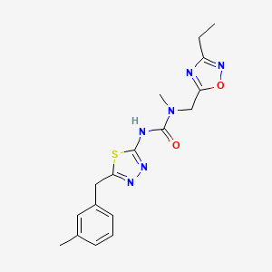 N-[(3-ethyl-1,2,4-oxadiazol-5-yl)methyl]-N-methyl-N'-[5-(3-methylbenzyl)-1,3,4-thiadiazol-2-yl]urea