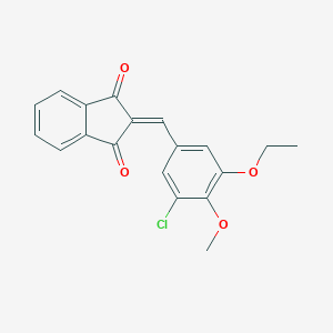2-(3-chloro-5-ethoxy-4-methoxybenzylidene)-1H-indene-1,3(2H)-dione