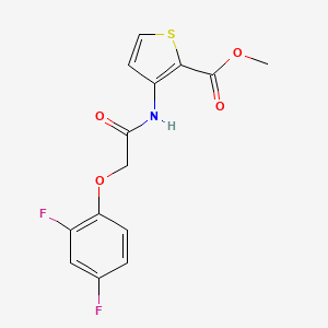 molecular formula C14H11F2NO4S B4431419 methyl 3-{[(2,4-difluorophenoxy)acetyl]amino}-2-thiophenecarboxylate 