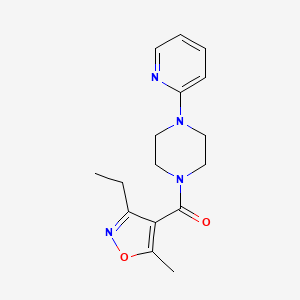 1-[(3-ethyl-5-methyl-4-isoxazolyl)carbonyl]-4-(2-pyridinyl)piperazine