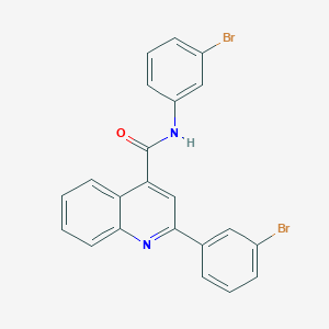molecular formula C22H14Br2N2O B443145 N,2-bis(3-bromophenyl)quinoline-4-carboxamide 