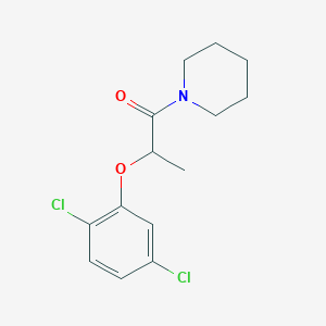 molecular formula C14H17Cl2NO2 B4431453 1-[2-(2,5-dichlorophenoxy)propanoyl]piperidine 