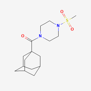 molecular formula C16H26N2O3S B4431462 1-(1-adamantylcarbonyl)-4-(methylsulfonyl)piperazine 