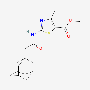 molecular formula C18H24N2O3S B4431468 methyl 2-[(1-adamantylacetyl)amino]-4-methyl-1,3-thiazole-5-carboxylate 