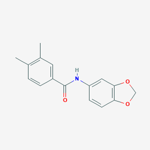 N-(1,3-benzodioxol-5-yl)-3,4-dimethylbenzamide