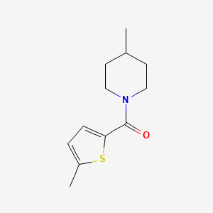 4-methyl-1-[(5-methyl-2-thienyl)carbonyl]piperidine