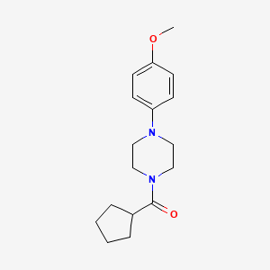 molecular formula C17H24N2O2 B4431528 1-(cyclopentylcarbonyl)-4-(4-methoxyphenyl)piperazine 