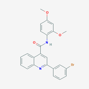 molecular formula C24H19BrN2O3 B443154 2-(3-bromophenyl)-N-(2,4-dimethoxyphenyl)quinoline-4-carboxamide 