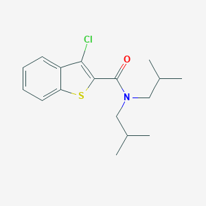 3-chloro-N,N-bis(2-methylpropyl)-1-benzothiophene-2-carboxamide