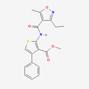 methyl 2-{[(3-ethyl-5-methyl-4-isoxazolyl)carbonyl]amino}-4-phenyl-3-thiophenecarboxylate