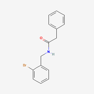 molecular formula C15H14BrNO B4431587 N-(2-溴苄基)-2-苯基乙酰胺 