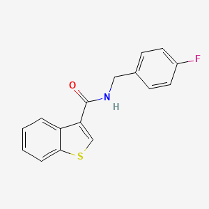 N-(4-fluorobenzyl)-1-benzothiophene-3-carboxamide