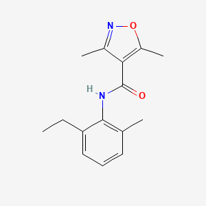 N-(2-ethyl-6-methylphenyl)-3,5-dimethyl-4-isoxazolecarboxamide