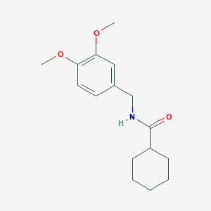 molecular formula C16H23NO3 B4431602 N-(3,4-dimethoxybenzyl)cyclohexanecarboxamide 