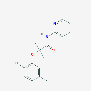 2-(2-chloro-5-methylphenoxy)-2-methyl-N-(6-methyl-2-pyridinyl)propanamide