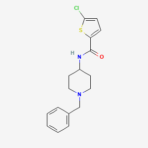 molecular formula C17H19ClN2OS B4431620 N-(1-benzyl-4-piperidinyl)-5-chloro-2-thiophenecarboxamide 