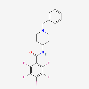 N-(1-benzyl-4-piperidinyl)-2,3,4,5,6-pentafluorobenzamide