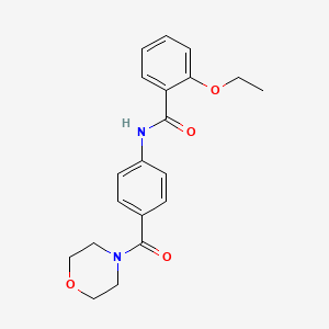 molecular formula C20H22N2O4 B4431649 2-ethoxy-N-[4-(4-morpholinylcarbonyl)phenyl]benzamide 