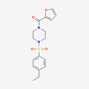 molecular formula C17H20N2O4S B4431687 1-[(4-ethylphenyl)sulfonyl]-4-(2-furoyl)piperazine 