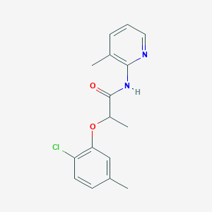 molecular formula C16H17ClN2O2 B4431730 2-(2-chloro-5-methylphenoxy)-N-(3-methyl-2-pyridinyl)propanamide 