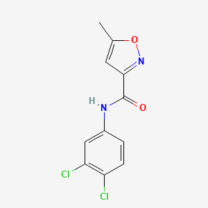 molecular formula C11H8Cl2N2O2 B4431747 N-(3,4-dichlorophenyl)-5-methyl-3-isoxazolecarboxamide 