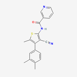 N-[3-cyano-4-(3,4-dimethylphenyl)-5-methyl-2-thienyl]nicotinamide