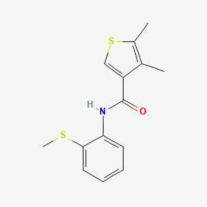 4,5-dimethyl-N-[2-(methylthio)phenyl]-3-thiophenecarboxamide