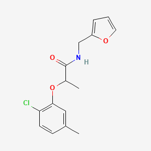 2-(2-chloro-5-methylphenoxy)-N-(2-furylmethyl)propanamide