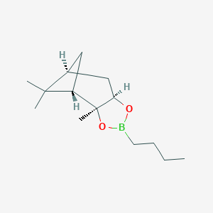 molecular formula C14H25BO2 B044318 (3aS,4S,6S,7aR)-2-Butyl-3a,5,5-trimethylhexahydro-4,6-methanobenzo[d][1,3,2]dioxaborole CAS No. 85167-10-8