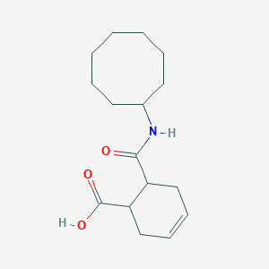 molecular formula C16H25NO3 B443180 6-(Cyclooctylcarbamoyl)cyclohex-3-ene-1-carboxylic acid 