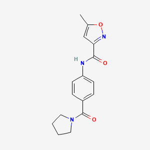 5-methyl-N-[4-(1-pyrrolidinylcarbonyl)phenyl]-3-isoxazolecarboxamide