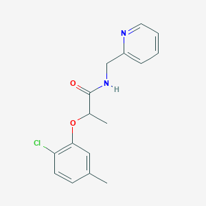 molecular formula C16H17ClN2O2 B4431805 2-(2-chloro-5-methylphenoxy)-N-(2-pyridinylmethyl)propanamide 