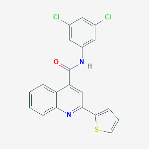 molecular formula C20H12Cl2N2OS B443181 N-(3,5-dichlorophenyl)-2-(2-thienyl)-4-quinolinecarboxamide 