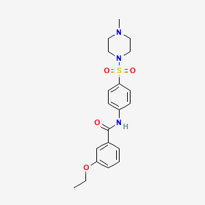 3-ethoxy-N-{4-[(4-methyl-1-piperazinyl)sulfonyl]phenyl}benzamide