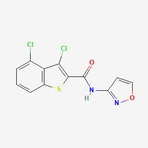 molecular formula C12H6Cl2N2O2S B4431839 3,4-dichloro-N-3-isoxazolyl-1-benzothiophene-2-carboxamide 