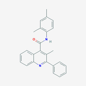 molecular formula C25H22N2O B443185 N-(2,4-dimethylphenyl)-3-methyl-2-phenylquinoline-4-carboxamide CAS No. 332372-31-3