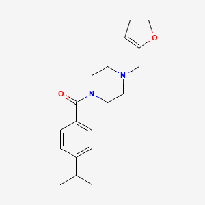 molecular formula C19H24N2O2 B4431875 1-(2-furylmethyl)-4-(4-isopropylbenzoyl)piperazine 