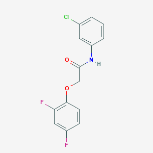 molecular formula C14H10ClF2NO2 B4431900 N-(3-chlorophenyl)-2-(2,4-difluorophenoxy)acetamide 