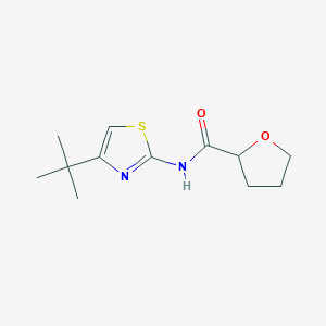 molecular formula C12H18N2O2S B4431918 N-(4-tert-butyl-1,3-thiazol-2-yl)tetrahydro-2-furancarboxamide 